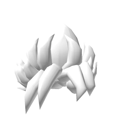 Neon White Grey Spiky Anime Hair