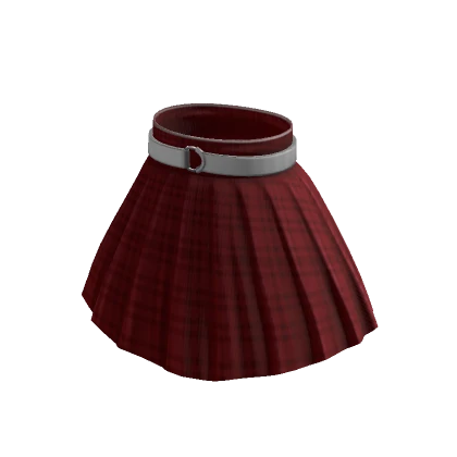 Lovely Pleaded Plaid Skirt - Plaid Red