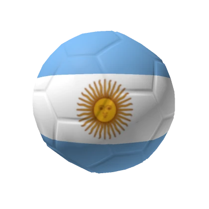 Argentina Flag Globe Soccer Ball Helmet Head