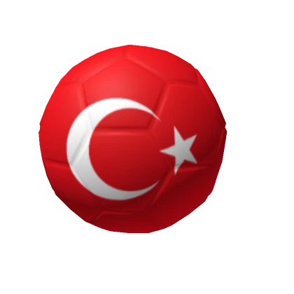 Turkey Flag Globe Soccer Ball Helmet Head