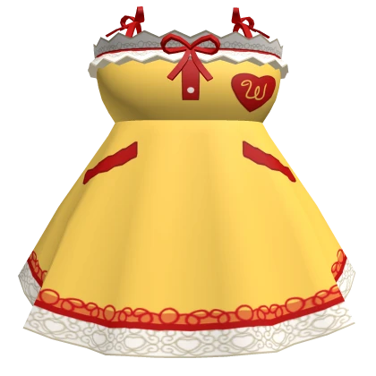 💖Chibi Doll - Pretty Yellow clown Dress