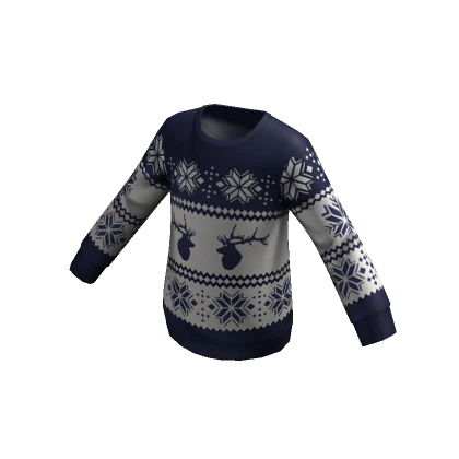 Blue Holiday Sweater