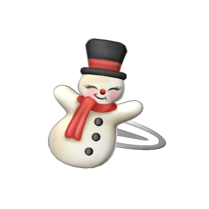 Retro Snowman Hairclip