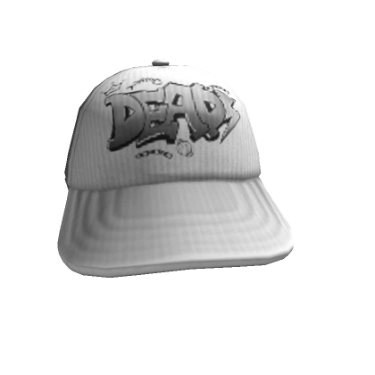 White Y2K Deads Cap