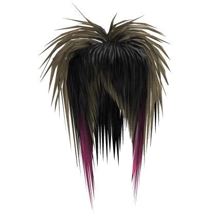 RAZORCUT SCENE EMO HAIR! [BLACK, BLONDE & PINK]