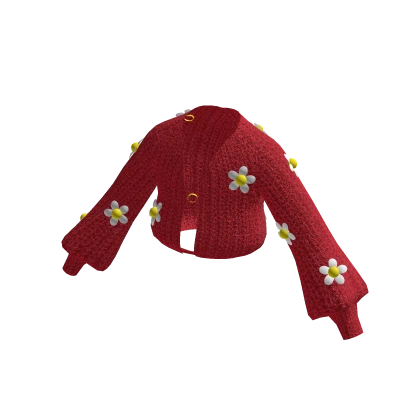 Flower Puff Jacket (Red)