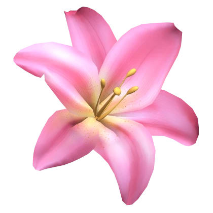 Summer Tropical Lily Flower Hair clip in Pink
