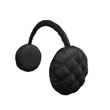 Black Puffy Earmuffs