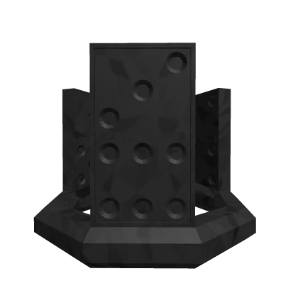 Black Sparkle Time Domino Crown