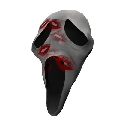 Kiss Mark Screaming Ghost Mask [SIDE]