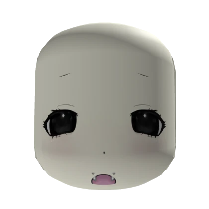 máscara facial de boneca anime chibi cutecore moe