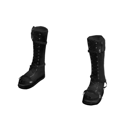 Gothic Emo Cyberpunk Shoes in Black