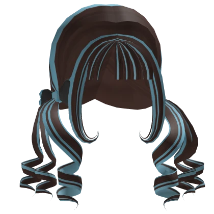 Choco Mint Gorgeous Hair w Curly Pigtails