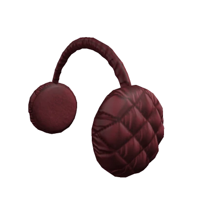 Red Puffy Earmuffs