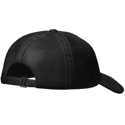 Cap Backwards Black Washed Distressed Fitted Y2K