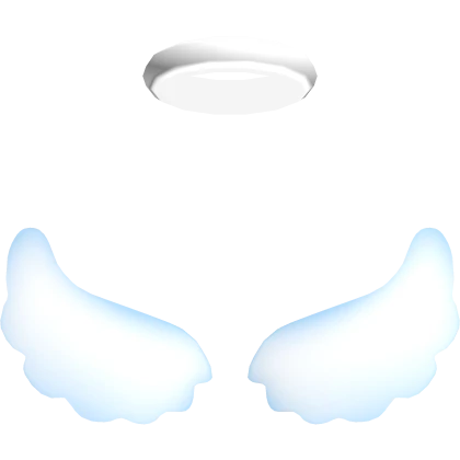 Angel Wings Halo Blue Pastel Light Cloud Nimbus