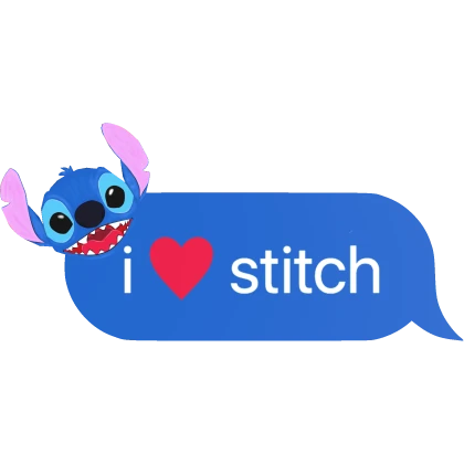 [⏳] i love stitch Text