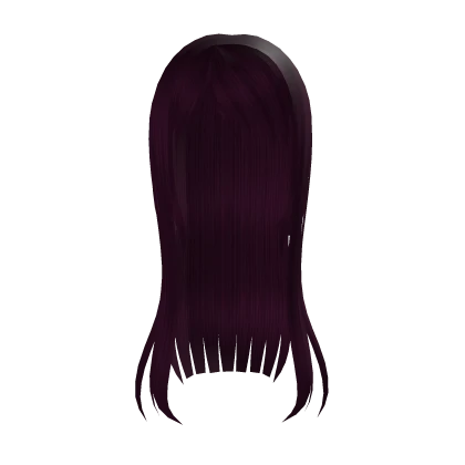 ୨୧ : magenta long wispy emo hair 