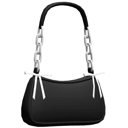 Black Shoulder Bag w/Bows
