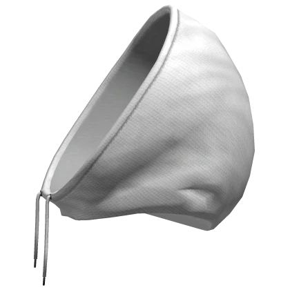 half hoodie white