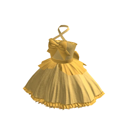 ♾️ Yellow ribbon princess dress