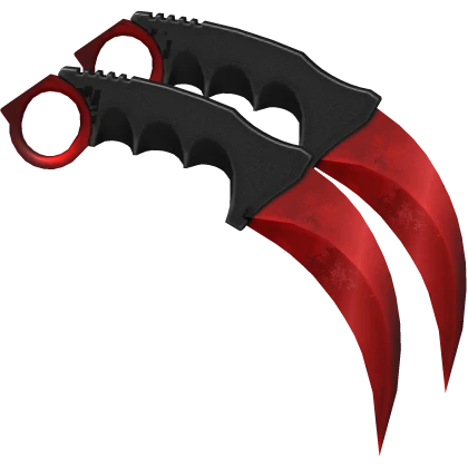 Dual Karambits - Ruby Revenge