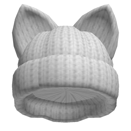 Fluffly Cat Winter Beanie [White]