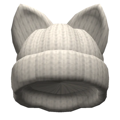 Fluffly Cat Winter Beanie [Beige]