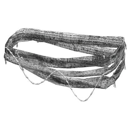 White Grunge Waist Wrap