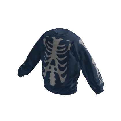 Blue Skeleton Sweater