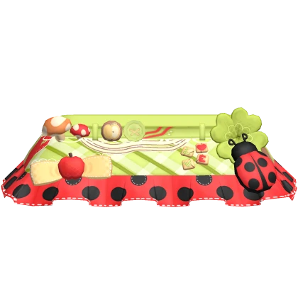 harajuku igari shoujo retro twee ladybug skirt