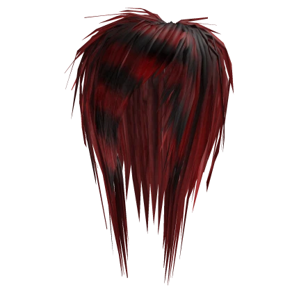 Big Messy Scene Emo Hair (Red/Black)