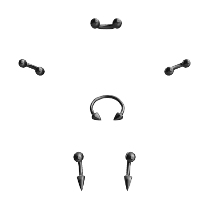 Punk Piercing Set (Silver)