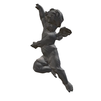 Right Cupid Stone Statue