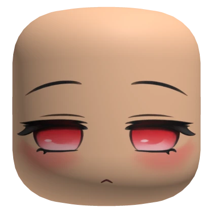 Cute Pretty Chibi Face Red Strawberry Eyes - Light