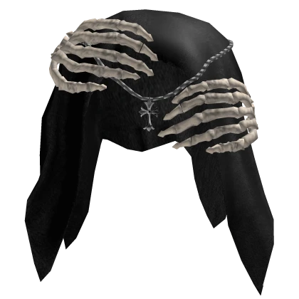 Emo Hood Skeleton Hood (Black)
