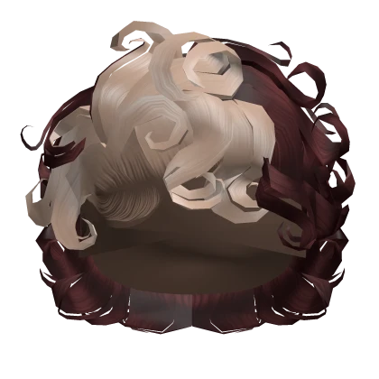 ☆ | Skunk Stripe Curly Bixie Cut