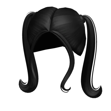 Preppy Private School Pigtails in Black