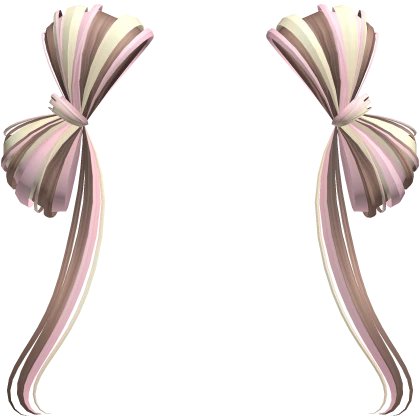 ♡ Cute Hair Bow Extensions (Neapolitan)