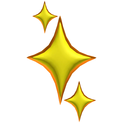 Sparkle Anime Expression Symbol Stars Emote 3D Y2K