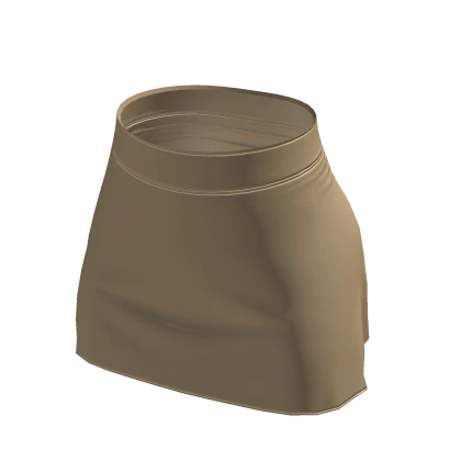 ☆ Leather Beige Skirt