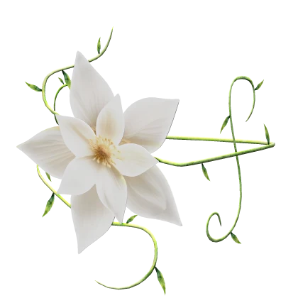 White Flower Arm Band [Right]