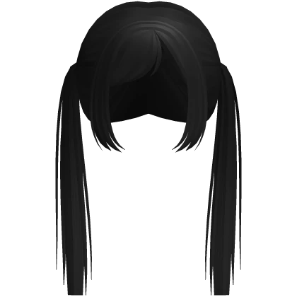 ʚ♡ɞ long pretty black pigtails