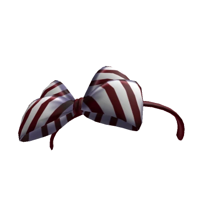 Xmas Headband with Peppermint Bow