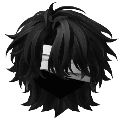 Beautiful Black Wolfcut w/ Bandage