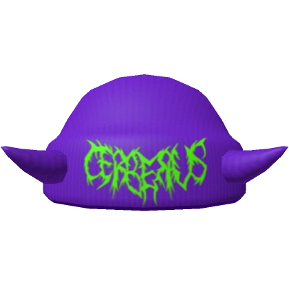 Cerberus Grunge Beanie Purple