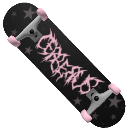 Cerberus Grunge Skateboard Pink