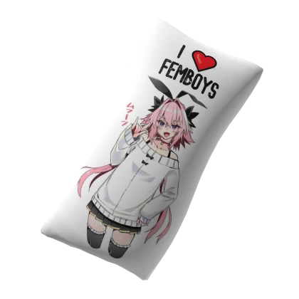 Astolfo Pillow - I ❤️ FEMBOYS