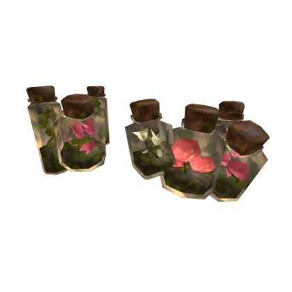 Cottagecore Vintage Terrarium Flower Waist Vials