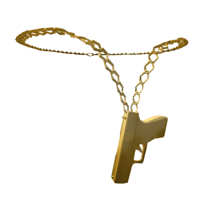 Y2K Golden Pistol Chain 